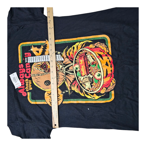 Trick R Treat Always Check Your Candy Men's T Shirt - Black - Large - Picture 3 of 5