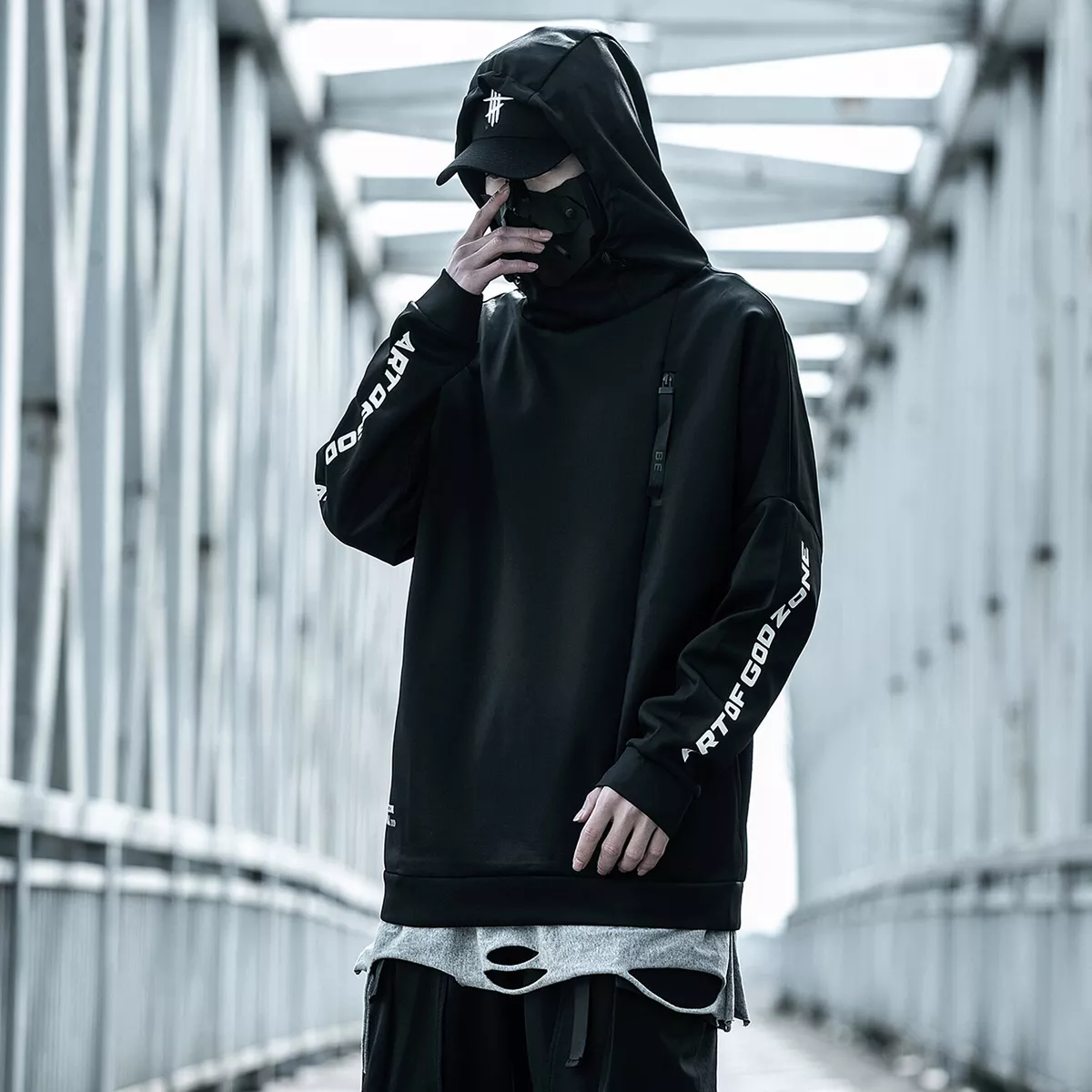 Men's Lightning Hoodie | OFF-WRLD Techwear S