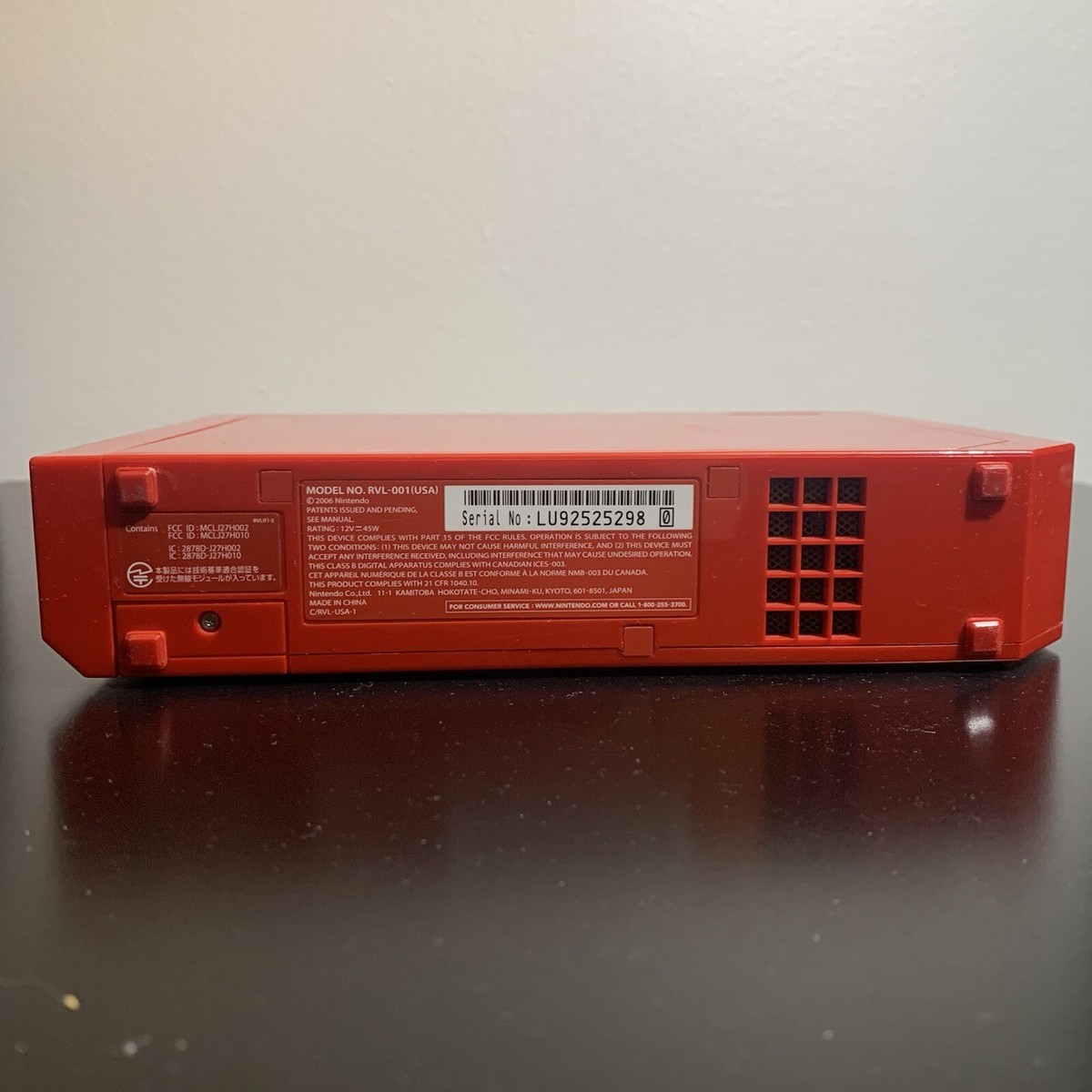 Nintendo Wii RVL-001 Red Console Only - Tested, Working | eBay