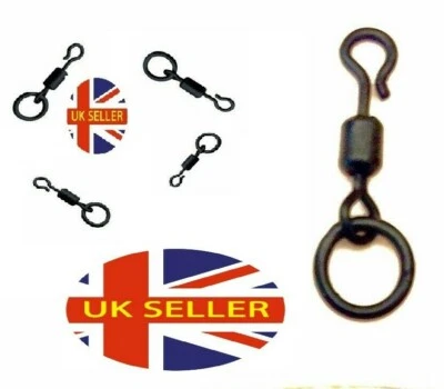 TORCHWOOD FISHING TACKLE Quick Change Ring Swivels UK Gr. 11 Ronnie X10 1chod Karpfenangeln Terminal Tackle