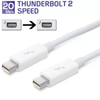 Thunderbolt 2 to Thunderbolt 2 Cable 0.5m For Apple Macbook Pro