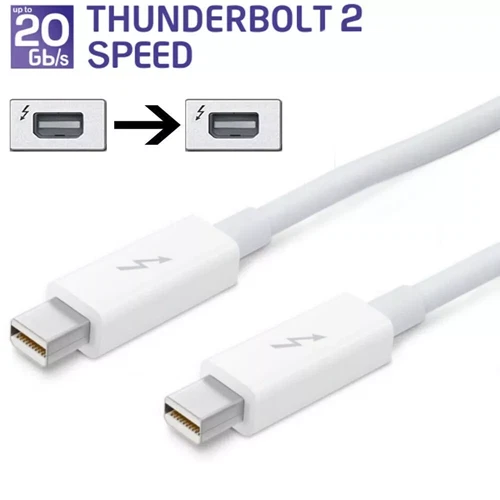 Cable para Apple A1410 Thunderbolt 2 blanco 2M 6,6' 1/2' MD861LL/A - Imagen 2 de 8
