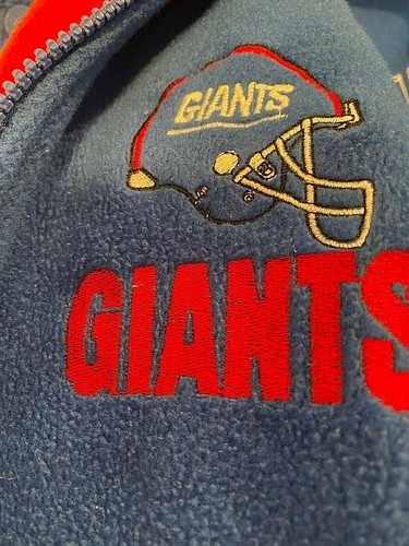 NFL Boys Reversible New York Giants Jacket Red and Blue Size L 14-16 - Picture 7 of 9