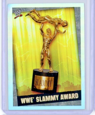 2009 Topps WWE Slam Attax Refractor - Slammy Award Title Card