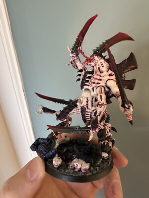 Pro Painted Warhammer 40k Tyraniden Swarmlord. Custom Pose