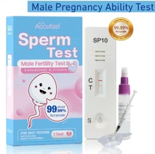 ACCUFAST Sperm Count Test – Male Fertility Kit – Fast At-Home Results