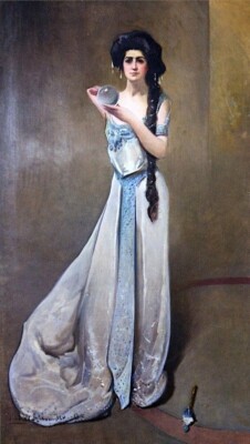 Dream-art Oil painting Mrs.-Clarence-Mackay-John-White-Alexander-Oil-Painting