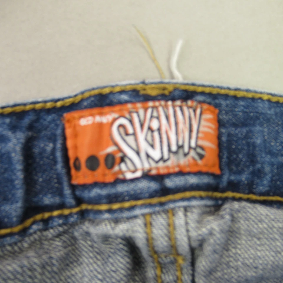 Pantalones de mezclilla ajustados azules al aire libre 5 bolsillos informales para niñas Old Navy Foto 3 de 4