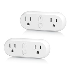 HBN Smart Plug 2-Pack, Dual WiFi Outlet, 2.4G...