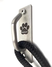 Canine Hitch- Secure Dog Leash Parking Mounted Indoor – Outdoor Wall Hook 
