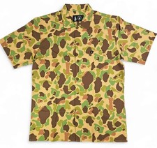 Tachuntfish THF Mojito Vintage Frog Camo Button Up Shirt Mens Small Original Fit