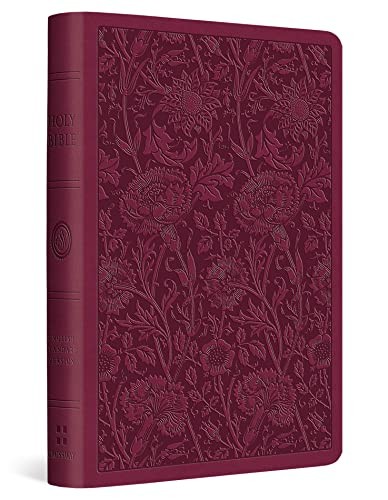 ESV Value Compact Bible (TruTone, Raspberry, Floral Design) - Image 2