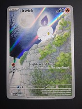 Litwick 101/086 Pokemon White Flare Illustration Rare Full Art Holo NM on eBay