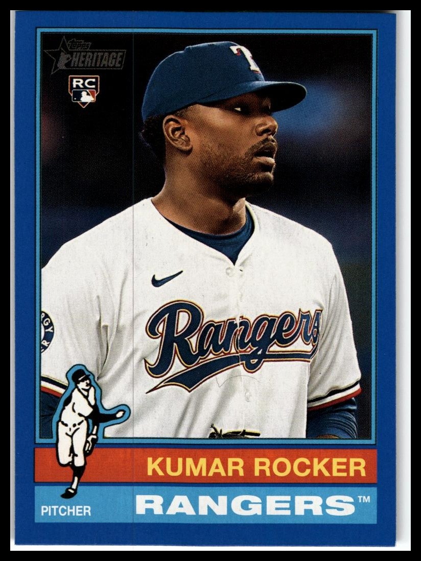 2025 Topps Heritage #179 Kumar Rocker Dark Blue Border