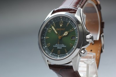 Exc+5] SEIKO Alpinist 6R15-00E0 SARB017 Green Automatic Men's