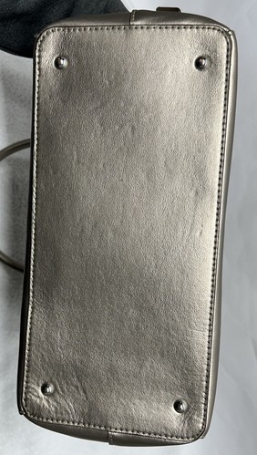 Borsa donna Lauren Ralph Lauren Newbury oro beige pelle doppia cerniera - Foto 6 di 13