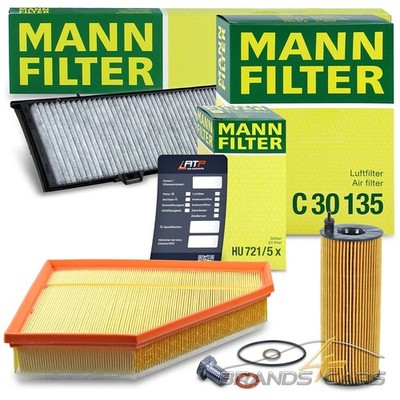 MANN-FILTER INSPEKTIONSPAKET FILTERSATZ A FÜR BMW 3-ER E90 E91 316-d 318-d 320-d