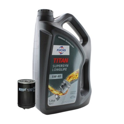 5L Fuchs TITAN SUPERSYN LL 5W-40 Hengst Engine Oil Change Kit for A4 Passat Turb