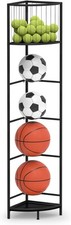 Ball Storage Rack Vertical Corner Ball Holder Basketball Football Volleyball
