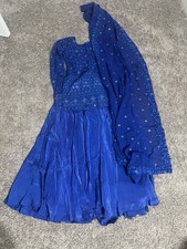 Traditional Indian Style Blue Dress for 4-5 Girls Traditional Dress for Girls