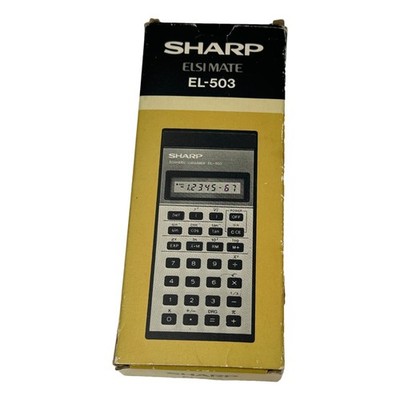 Sharp EL-5O3 Scientific Calculator Tested Working incl  Manual Box Vintage 1979