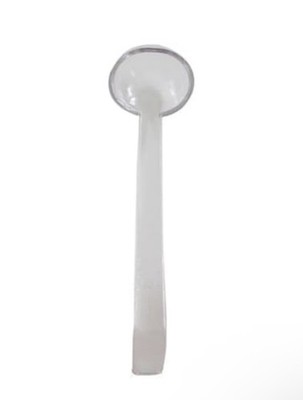 Ladle, 8-1/2'', 3/4 oz., one Piece ladle, Dishwasher Safe, Polycarbonate Clear
