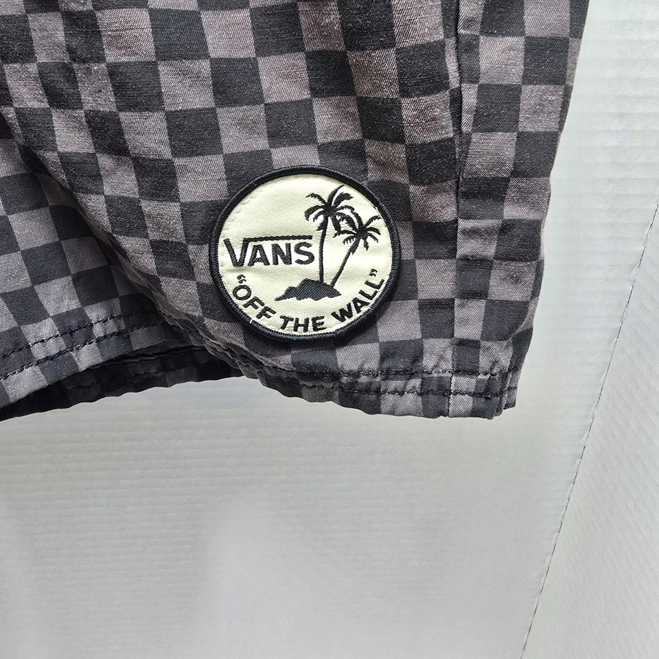 Pantalones cortos pequeños a cuadros Vans Deck Siders para hombre Foto 2 de 4