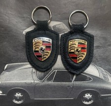 Two Genuine Porsche keyrings keychain Cayman S 911 Macan Cayenne 912 901 6BV