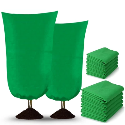 ONESAVE Garden Fleece Plant Covers | Frost Protection Bags & Winter Plant Cover 60gsm