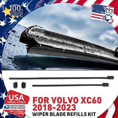 New For Volvo XC60 Front Windshield Wiper Blade Refills Kit (Pair) OEM 31490722