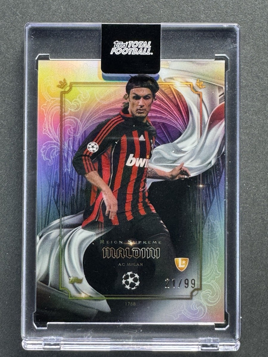 Paolo Maldini Topps Total Football 25/26 Reign Supreme /99 AC