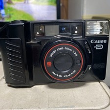 Canon QUARTZ 35mm Film SLR Camera Black Excellent Condition Vintage