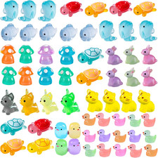 110 Pcs Mini Resin Animals, Tiny Animals Figures Miniature Figurines Mini Resin