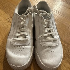 PUMA Women's Carina Sneaker White/Silver, Size 6