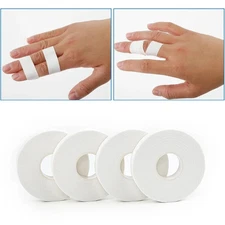 White Sports Athletic Adhesive Fingers Tape for Weight Lifting Volleyball Boulde