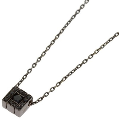 Damiani Belle Epoque Square Black Brunette Diamond Collier K18 Weißgold...