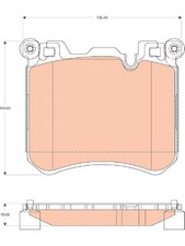 TRW Brake Pads fits Rolls Royce Wraith 6.6 RR5 V12 (GDB1826)