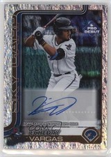 2025 Topps Pro Debut Sparkle Foil Auto /175 Echedry Vargas #PD-155 Auto 0pj3