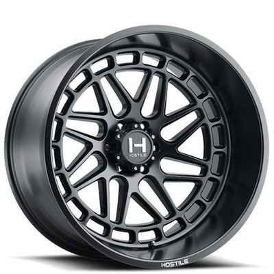 Hostile Wheels H122 Reaper 22x10 Satin Black (4pcs) A1