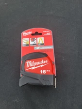 Milwaukee 16 ft tape measure, 12' standout, 48-22-0416