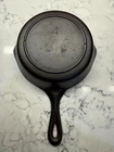 3 Notch Lodge No. 4 Skillet Hand Scribed 4 Dates from 1940's Restored