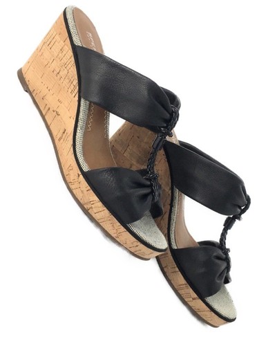 Sperry Women’s Top-Sider Shoreham Wedge Sandals – Black – Size 7M - Picture 3 of 10