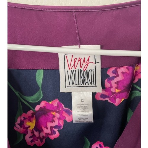 Vintage Michael Vollbracht Wende Blumen Kimono Steppjacke Kunst zum Tragen 1X - Bild 12 von 12