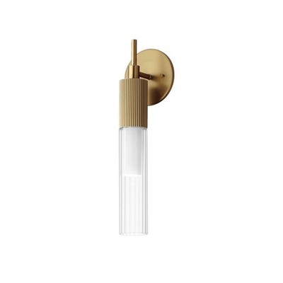 Used ET2 Lighting E11010-144GLD Reeds - 5W 1 LED Wall Sconce-16 Inches Tall and