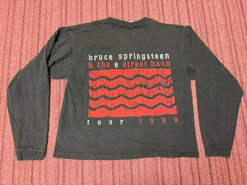 WOMENS VINTAGE 90S 1999 BRUCE SPRINGSTEEN LONG SLEEVE HENLEY 1990s vintage concert t-shirt, vintage, size M, single stitch, B+ condition