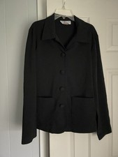 Bedford Fair Lifestyles Women s Black Button Up Vintage Formal Blazer Size 10