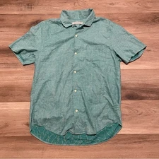 Outerknown Shirt Men Large BBQ Camp Hawaiian loop collar Cloudbreak Surf Beach