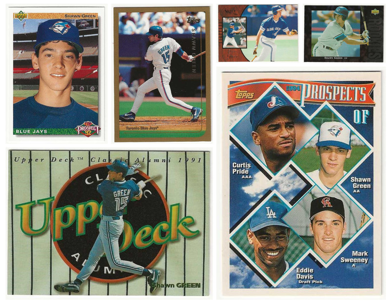 Green, Shawn (6 cards)  see list of cards below: