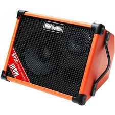 Portable Acoustic Guitar Amplifier Bluetooth Speaker 100W with 6 Inputs and 3