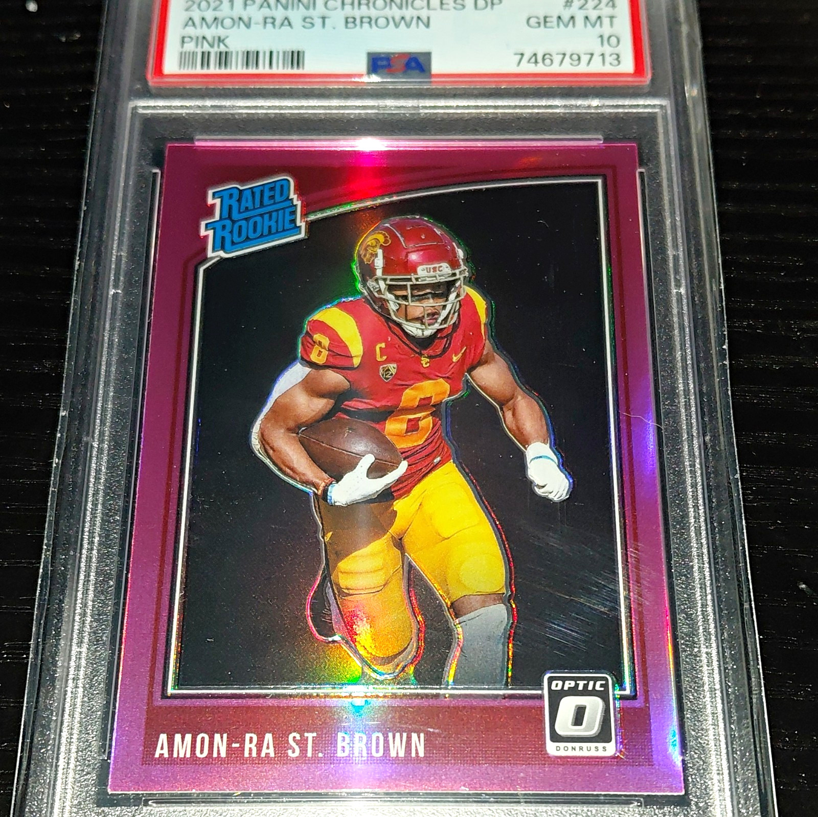 Panini 2021 Chronicles DP Donruss Optic Rated Rookie Pink #224 PSA 10